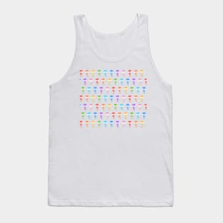 Rainbow Jellofish Pattern Tank Top